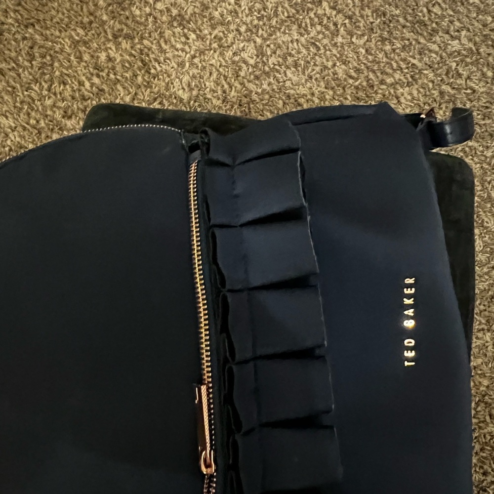 Ted Baker London Navy Ruffle Backpack - Picture 3 of 5